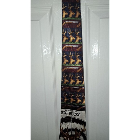 Steven Harris Mens Necktie Going For The Big Bucks - Picture 3 of 6